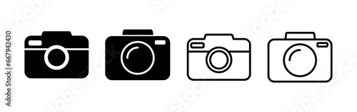 Camera Icon in trendy flat style isolated. Camera symbol web site design