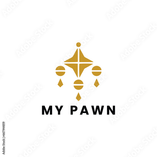 pawn logo design vector format