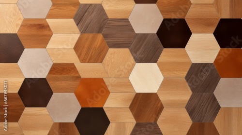 Wood marquetry wall parquet, abstract pattern background