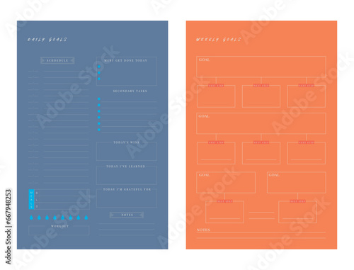 Daily and weekly planner. (Fashion)