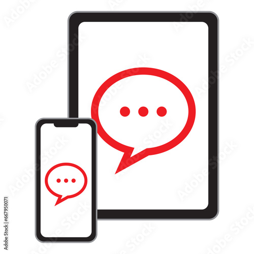 スマートフォン・タブレットのイラスト