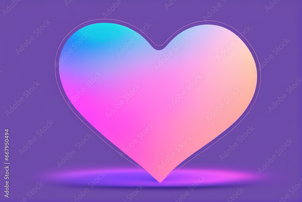 Pink lively and fashionable heart shape illustration wallpaper background