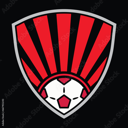 Shield Football Logo Vector illustration Artwork
