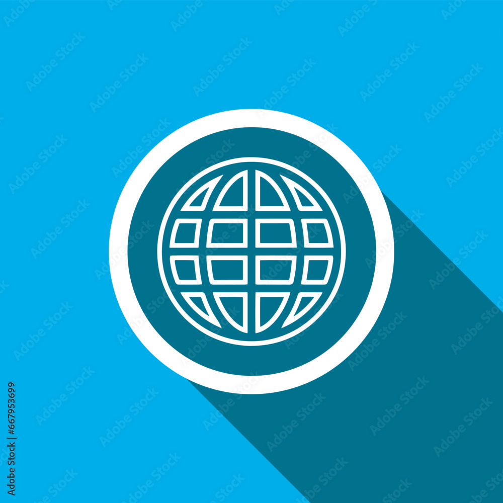 Internet icon vector. Internet icon vector in trendy flat style. Website icon image, Website icon illustration isolated on blue background Internet icon vector. Internet icon vector in trendy flat style. Website icon image, Website icon illustration isolated on blue background