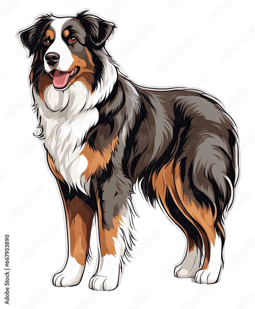 Australian Shepherd Clipart png dog clipart printable australian shepherd head, transparent, 300 ...