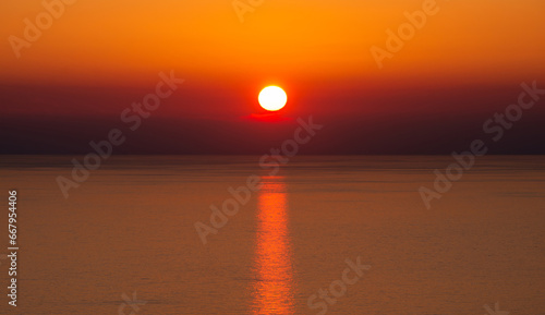 Beautiful sunset over the sea © sverhnova