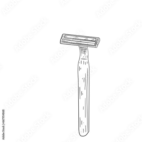hair cut tool handdrawn illustration 