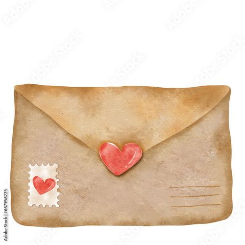 watercolor love letter