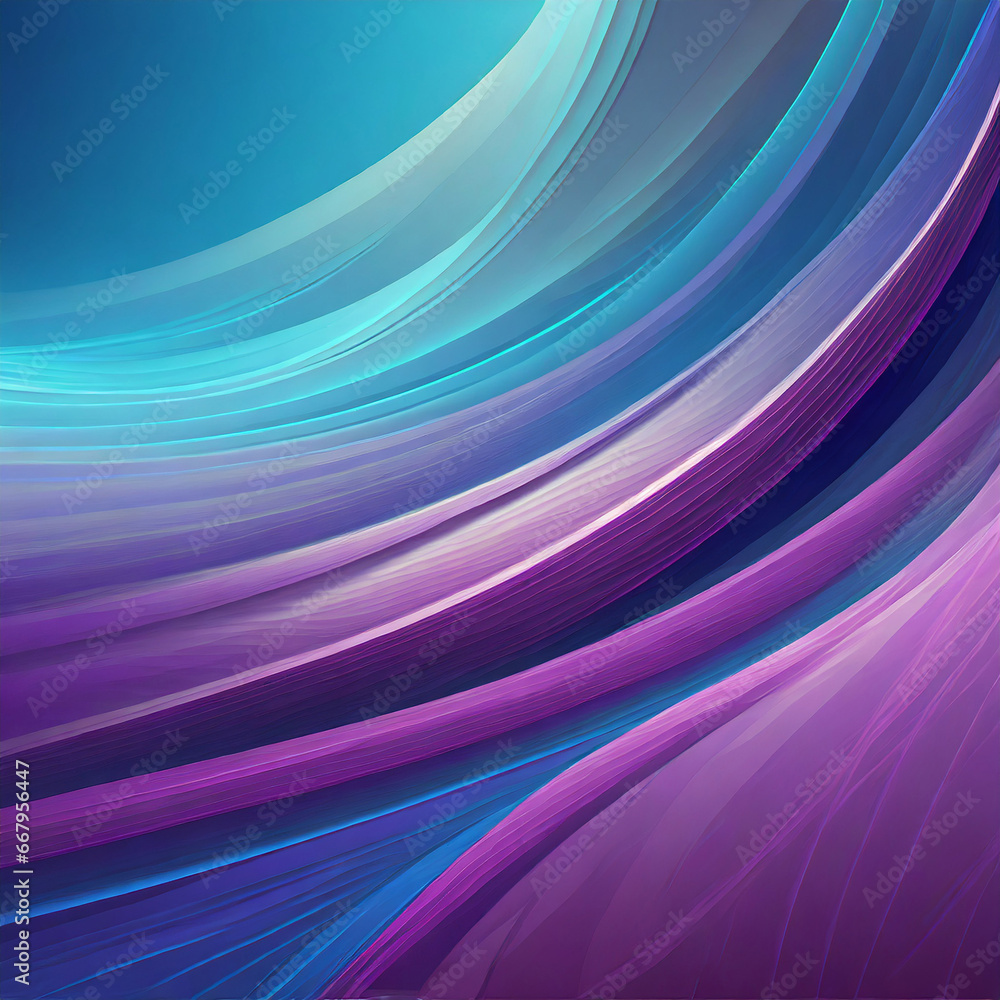 The curved lines of blue and purple color gradient on the abstract background create an artistic touch with a modern and aesthetic appearance.