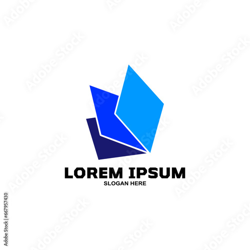 Business Education Logo. Book logo.