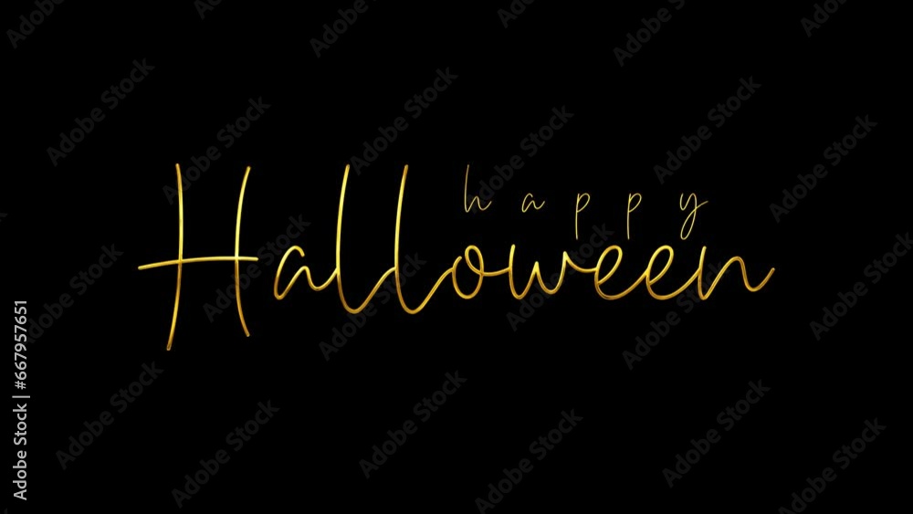 Happy Helloween Text Animation in gold and red color. Happy Halloween Text 4k animation video. Halloween Trick or Treat Video. Perfect for the world's hallowen celebrations. alpha channel Happy Helloween Text Animation in gold and red color. Happy Halloween Text 4k animation video. Halloween Trick or Treat Video. Perfect for the world's hallowen celebrations. alpha channel