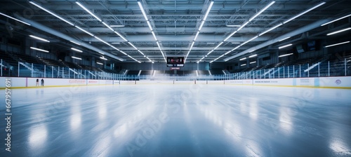 Hockey sport arena. Generative AI technology.