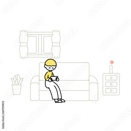 自分の時間を楽しむ男性