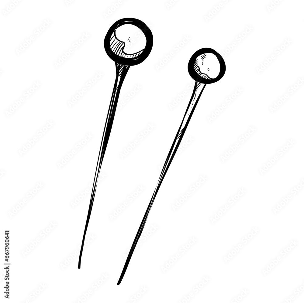 pins hand drawn pins hand drawn