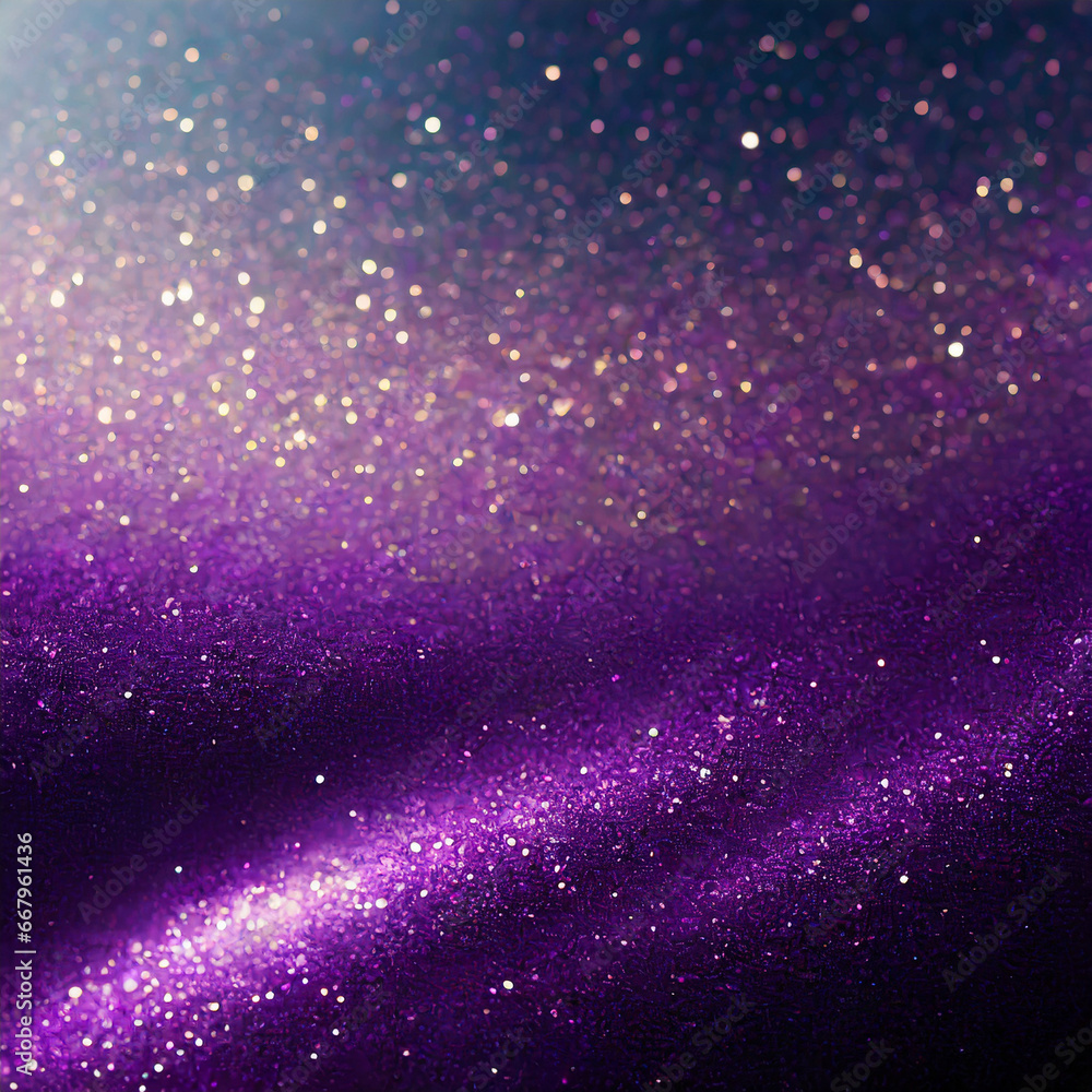 Dark purple color shiny glitter texture background with vibrant color