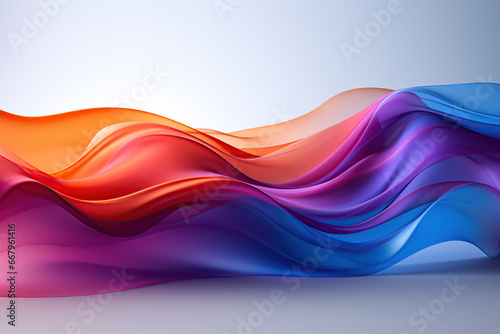 Elegant and Dynamic  Abstract Multicolor Wavy Motion Background Delights