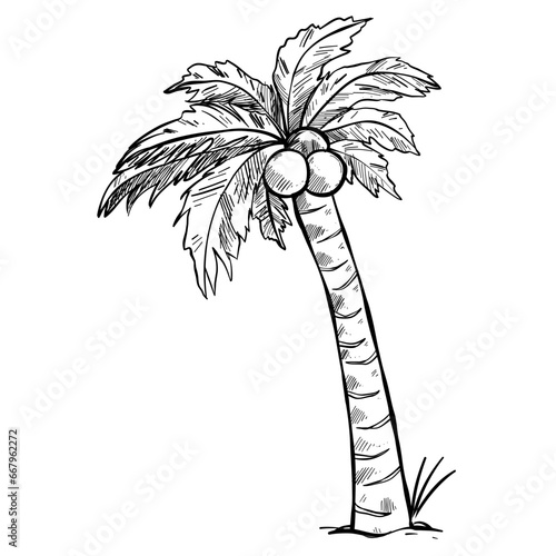 coconut tree summer vacation 
