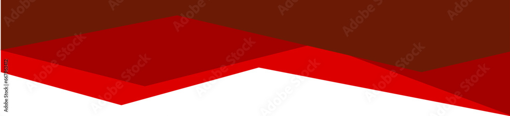 Red Abstract Geometric Header Border Isolated Vector Red Abstract Geometric Header Border Isolated Vector