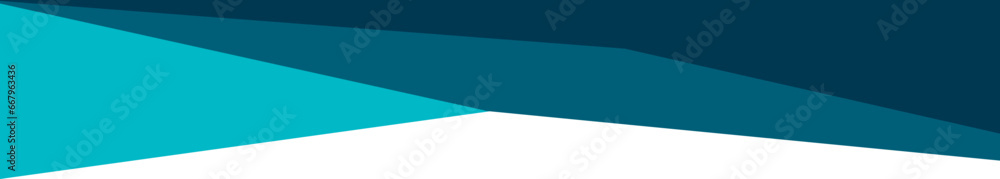 Obraz premium Blue Abstract Geometric Header Border Isolated Vector