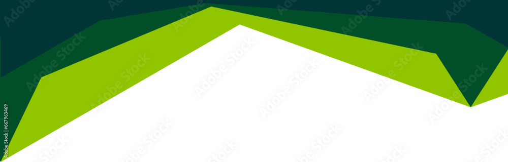 Green Abstract Geometric Header Border Isolated Vector Green Abstract Geometric Header Border Isolated Vector