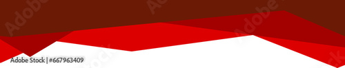 Free Download Red Abstract Geometric Header Border Isolated Vector - GFXLoad