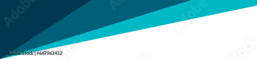 Blue Abstract Geometric Header Border Isolated Vector