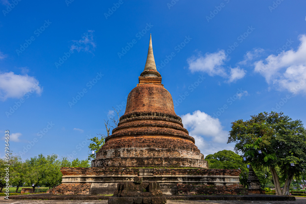 Thailand's UNESCO World Heritage Site, Sukhothai Historical Park, is the location to the Wat Mahathat Temple.
