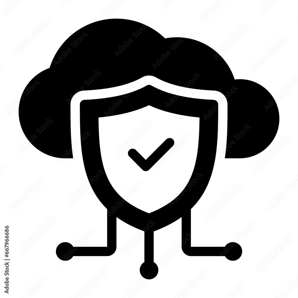 Cloud black solid glyph icon Cloud black solid glyph icon