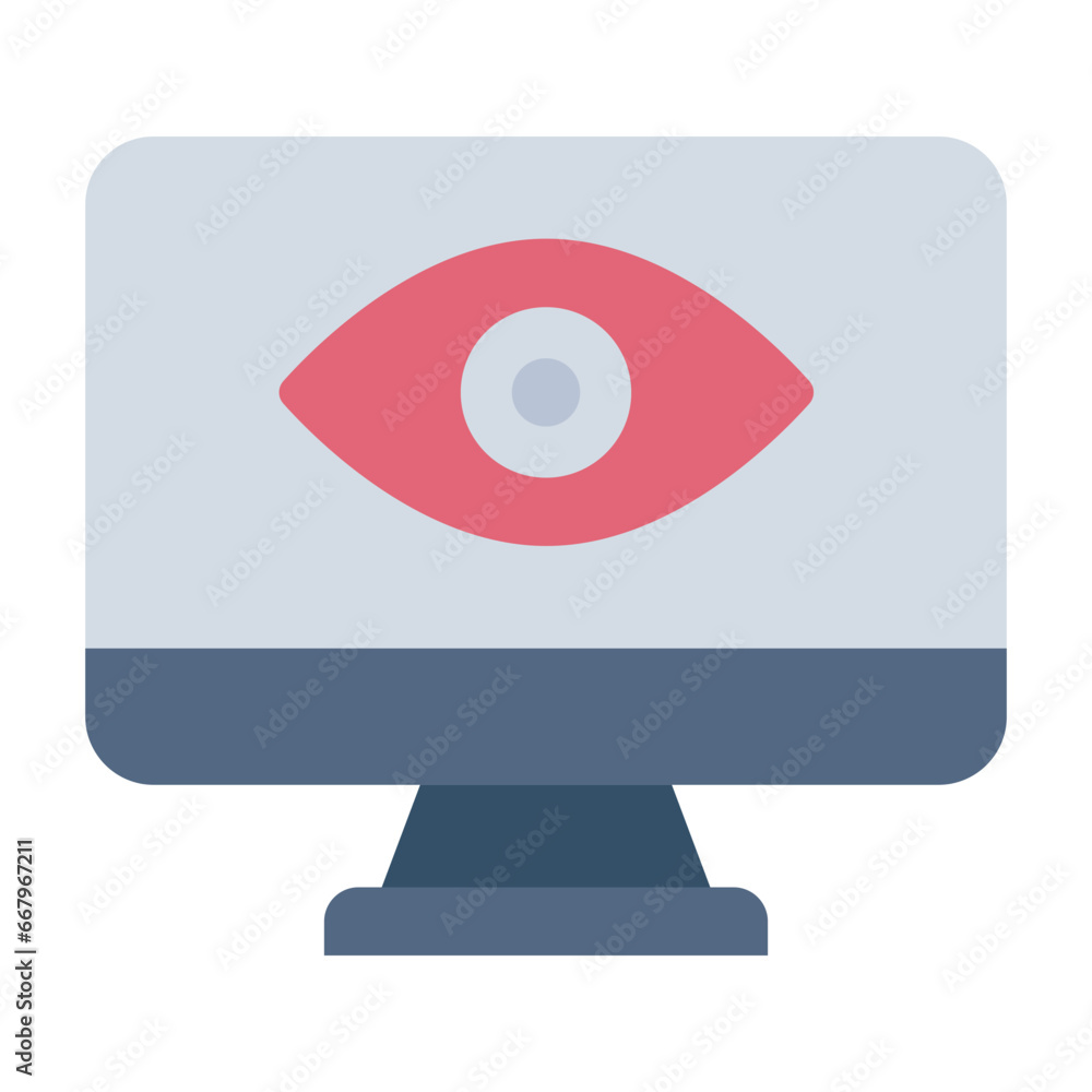 Spyware color flat icon Spyware color flat icon
