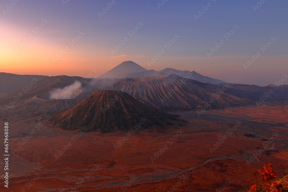 Mountain Bromo volcano in Bromo Tengger Semeru National Park in Bromo, East Java, Indonesia