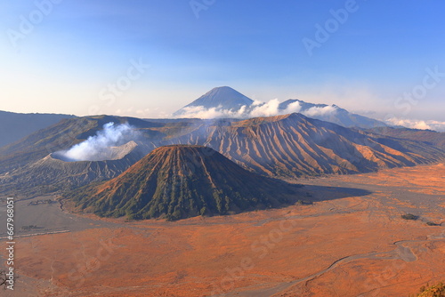 Mountain Bromo volcano in Bromo Tengger Semeru National Park in Bromo, East Java, Indonesia
