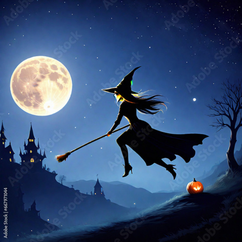 witch-flying-on-her-broomstick-under-the-full-moonimage-style-illustrationangle-medium-shot-wi_(5).