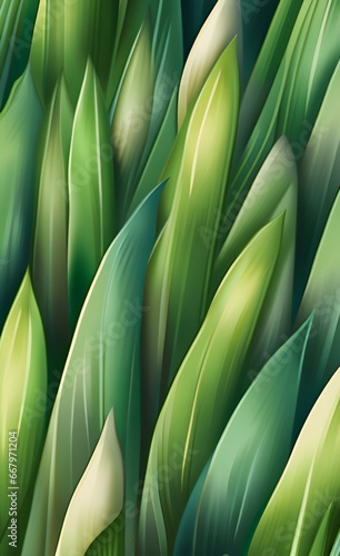 a close - up of a green and white plant.
