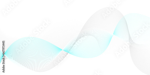 Abstract blue blend waves lines futuristic technology background. Modern blue flowing wave lines and glowing moving lines. Futuristic technology and sound wave lines background.