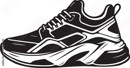 Athletic shoe Vector(Jogger)(Snicker)