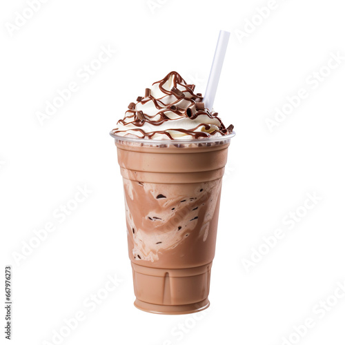 chocolate milkshake isolated on transparent background Remove png, Clipping Path