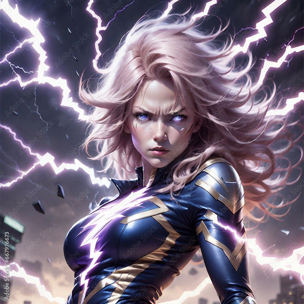 Thunder women super hero Thunder women super hero