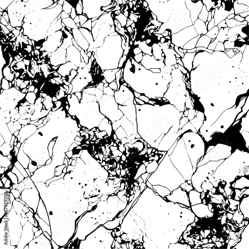 Marble texture organic luxury creepy grunge cracking old vintage marbled stone pattern, seamless perfect repeating tile vector, stone concrete granite black and white	