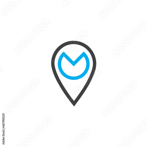 Free Download Map pin location icon logo design - GFXLoad