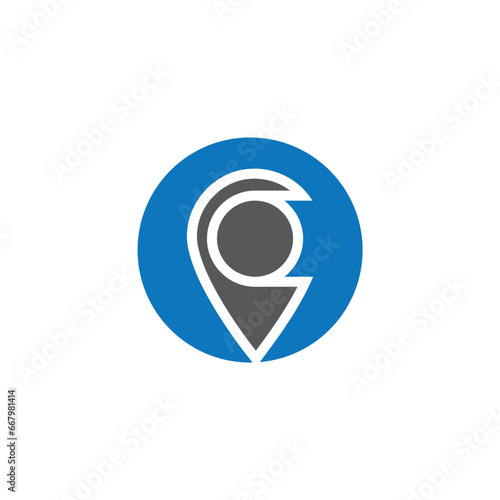Map pin location icon logo design Free Download Map pin location icon logo design - GFXLoad