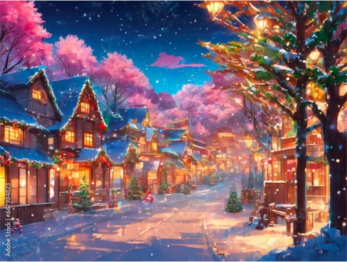 Christmas beautiful landscape 