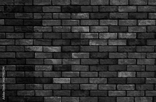 Black Brick Wall Background Image