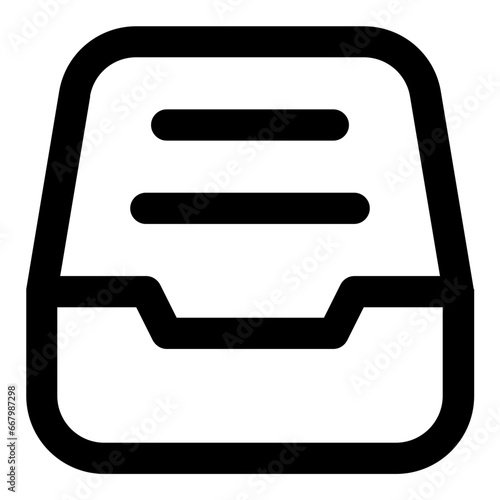 Inbox line icon