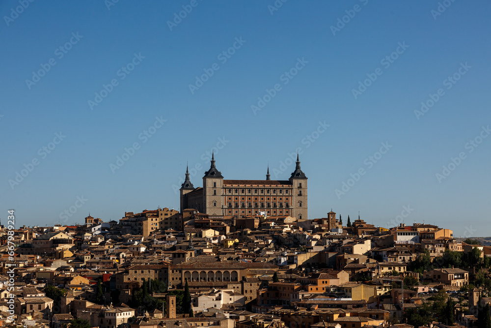 View to the city of Toledo from near hill