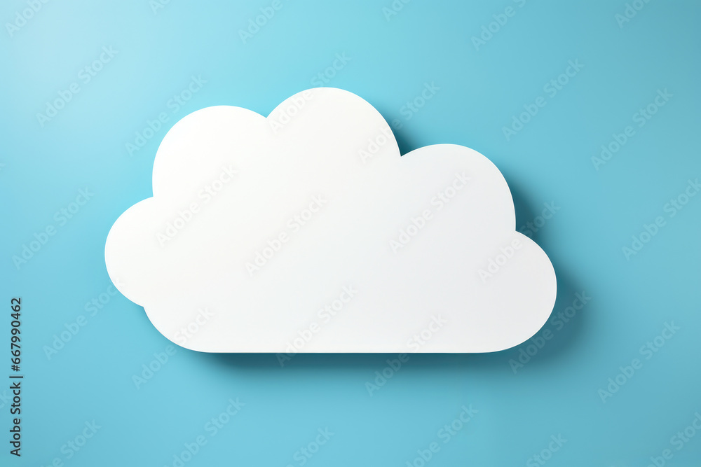 White cloud against bright blue sky. Ideal for use in weather-related articles or as background image for websites and presentations. White cloud against bright blue sky. Ideal for use in weather-related articles or as background image for websites and presentations.