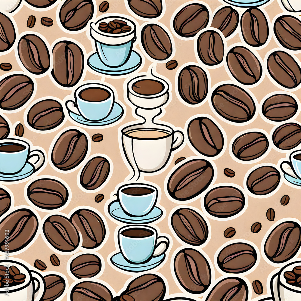 seamless coffee pattern seamless coffee pattern