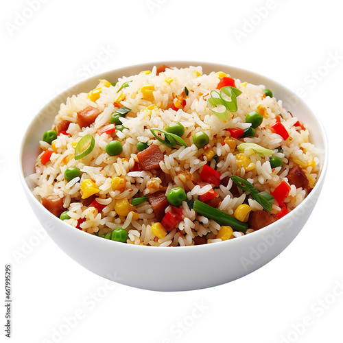 Fried rice bowl with vegetables