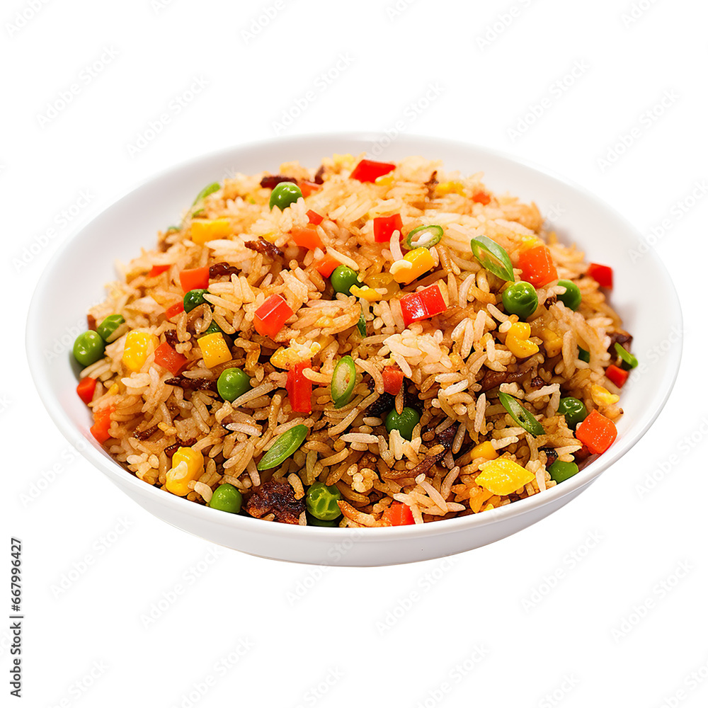 rice with vegetables, lunch, salad, dinner