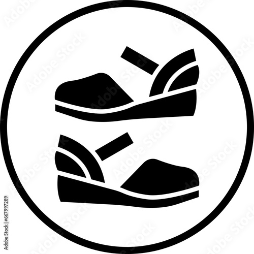 Vector Design Women Shoes Icon Style
