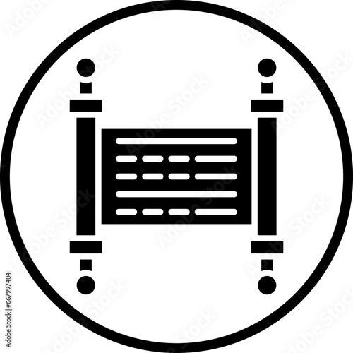 Vector Design Torah Icon Style
